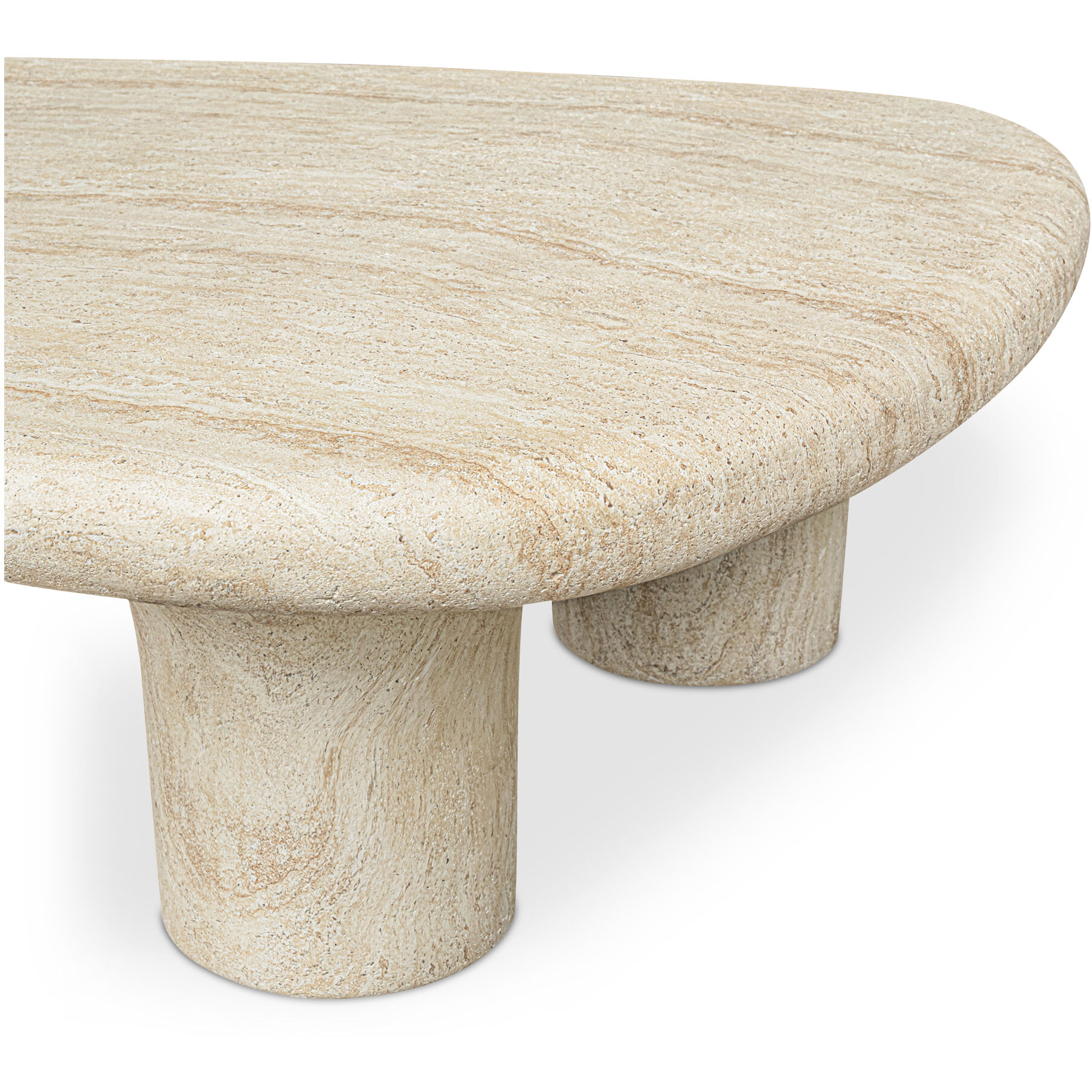 Warby 55 X 42 inch Beige Outdoor Coffee Table